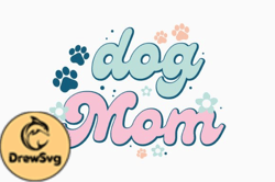 Dog Mom Retro Dog Quote Svg  DesignDesign26