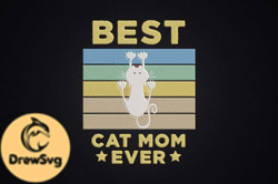 Best Cat Mom Ever Gift for Mother Design 87