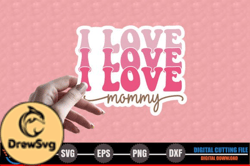I Love Mommy – Mothers Day Sticker Design 230