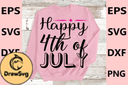 4th of July SVG Design, Happy 4th of Jul Design 116