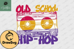Old School Hip Hop 80s 90s Cassette PNG Design 32