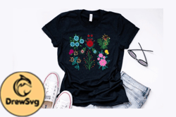 Vintage Botanical Floral T Shirt Design