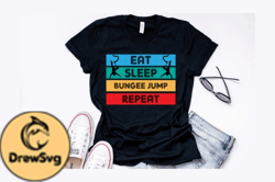 Vintage Bungee Jump T Shirt Design