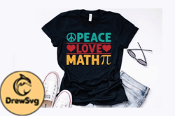 Peace Love Math Vintage Math Design