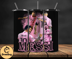 Lionel  Messi Tumbler Wrap ,Messi Skinny Tumbler Wrap PNG, Design by DrewSvg Store 05