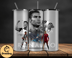 Ronaldo Tumbler Wrap ,Cristiano Ronaldo Tumbler Design, Ronaldo 20oz Skinny Tumbler Wrap, Design by DrewSvg Store 11