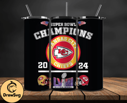 Kansas City Chiefs Vs San Francisco 49ers Super Bowl Tumbler Png, Super Bowl 2024 Tumbler Wrap 19