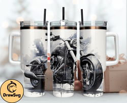 Harley 40 oz Tumbler, Harley Tumbler Wrap, Harley Davidson Logo, Design 15