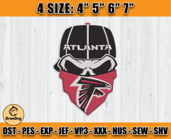 Atlanta Falcons Embroidery, NFL Falcons Embroidery, NFL Machine Embroidery Digital, 4 sizes Machine Emb Files -01-DrewSv