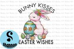 Bunny Kisses Easter Wishes Sublimation