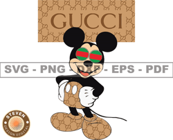 Gucci Mickey Mouse Svg,Gucci Svg, Gucci Logo Svg, Fashion Brand Logo 45