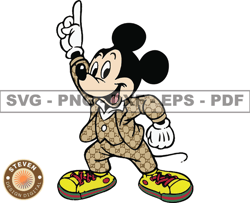Gucci Mickey Mouse Svg, Fashion Brand Logo 197