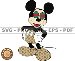 Gucci Mickey Mouse Svg, Fashion Brand Logo 222
