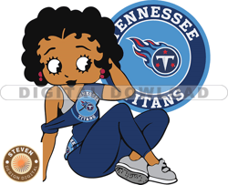 Tennessee Titans Betty Boop Svg, NFL Svg, Girl Sport Svg, Football Svg Download Digital File 10