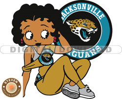 Jacksonville Jaguars Betty Boop Svg, NFL Svg, Girl Sport Svg, Football Svg Download Digital File 12