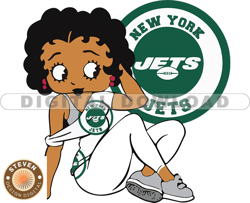 New York Jets Betty Boop Svg, NFL Svg, Girl Sport Svg, Football Svg Download Digital File 21