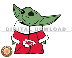 Kansas City NFL Baby Yoda Svg, Football Teams Svg, NFL Logo Svg, Baby Yoda Png, Tshirt Design   14