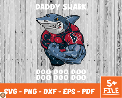 Houston Texans Daddy Shark Nfl Svg , Daddy Shark   NfL Svg, Team Nfl Svg 14