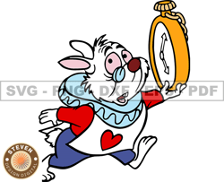 White Rabbit Svg, Alice in Wonderland Svg, Cartoon Customs SVG, EPS, PNG, DXF 80