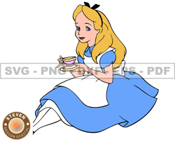 Alice in Wonderland Svg, Alice Svg, Cartoon Customs SVG, EPS, PNG, DXF 114
