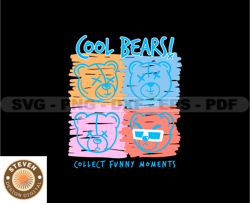 Cute Cool Teddy Bears Stretwear, Teddy Bear Tshirt Design, Streetwear Teddy Bear PNG, Urban, DTG, DTF 13