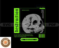 Skull Tshirt Design Bundle, Skull SVG PNG, Skull In The Wall File, DTG, DTF, Instant Download 46