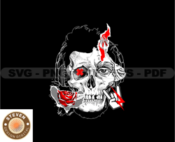 Skull Tshirt Design Bundle, Skull SVG PNG, Skull In The Wall File, DTG, DTF, Instant Download 79
