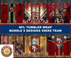 49ers Tumbler Wrap , Football Tumbler Png ,Nfl Tumbler Wrap 01