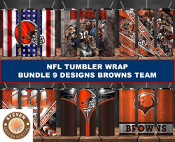 Browns Tumbler Wrap , Football Tumbler Png ,Nfl Tumbler Wrap 05