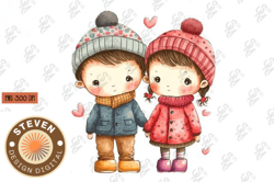 Boy and Girl Valentine Sublimation