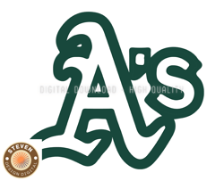 Oakland Athletics, Baseball Svg, Baseball Sports Svg, MLB Team Svg, MLB, MLB Design 140