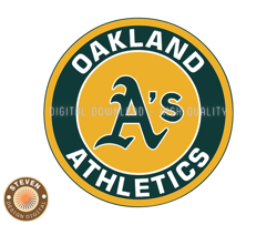 Oakland Athletics, Baseball Svg, Baseball Sports Svg, MLB Team Svg, MLB, MLB Design 142