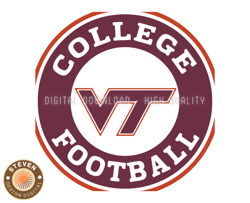 Virginia Tech Hokies Rugby Ball Svg, ncaa logo, ncaa Svg, ncaa Team Svg, NCAA, NCAA Design 22