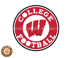 Wisconsin BadgersRugby Ball Svg, ncaa logo, ncaa Svg, ncaa Team Svg, NCAA, NCAA Design 29