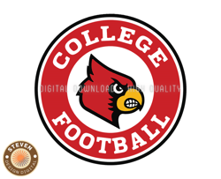Louisville CardinalsRugby Ball Svg, ncaa logo, ncaa Svg, ncaa Team Svg, NCAA, NCAA Design 37