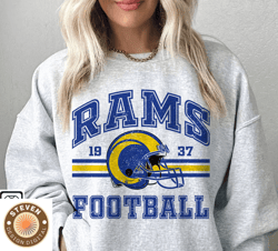 25 Steven 25 Los Angeles Rams Football Sweatshirt png ,NFL Logo Sport Sweatshirt png, NFL Unisex Football tshirt png, Ho