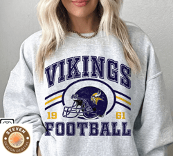 41 Steven 41 Minnesota Vikings Football Sweatshirt png ,NFL Logo Sport Sweatshirt png, NFL Unisex Football tshirt png, H