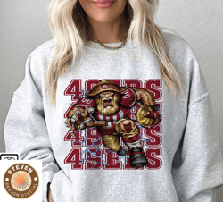 65 Steven 65 San Francisco 49ers Football Sweatshirt png ,NFL Logo Sport Sweatshirt png, NFL Unisex Football tshirt png,