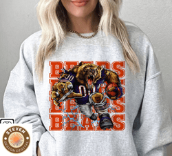 66 Steven 66 Chicago Bears Football Sweatshirt png ,NFL Logo Sport Sweatshirt png, NFL Unisex Football tshirt png, Hoodi