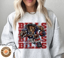 68 Steven 68 Buffalo Bills Football Sweatshirt png ,NFL Logo Sport Sweatshirt png, NFL Unisex Football tshirt png, Hoodi