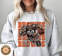 70 Steven 70 Cleveland Browns Football Sweatshirt png ,NFL Logo Sport Sweatshirt png, NFL Unisex Football tshirt png, Ho