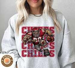 74 Steven 74 Kansas City Chiefs Football Sweatshirt png ,NFL Logo Sport Sweatshirt png, NFL Unisex Football tshirt png,