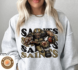 151 Steven 151 New Orleans Saints Football Sweatshirt png ,NFL Logo Sport Sweatshirt png, NFL Unisex Football tshirt png