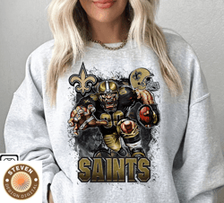 185 Steven 185 New Orleans Saints Football Sweatshirt png ,NFL Logo Sport Sweatshirt png, NFL Unisex Football tshirt png
