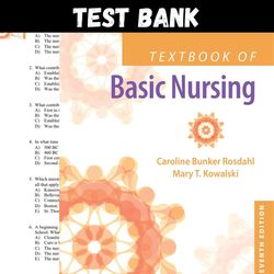Latest 2023 Textbook of Basic Nursing 11th Edition by Caroline Bunker Rosdahl Test bank | All Chapters