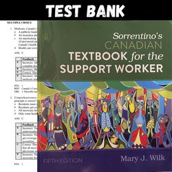 Latest 2023 Sorrentinos Canadian Textbook for the Support Worker 5th Edition by Mary J. Wilk Test bank | All Chapters