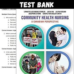 Latest 2023 Community Health Nursing A Canadian Perspective 5th Edition by Stamler Test bank | All Chapters