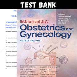 Latest 2023 Beckmann and Ling's Obstetrics and Gynecology 8th Edition by Dr. Robert Casanova Test bank | All Chapters