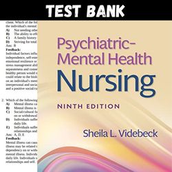 Latest 2023 Psychiatric Mental Health Nursing 9th Edition By Videbeck Test bank | All Chapters