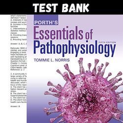 Latest 2023 Porth's Essentials of Pathophysiology 5th Edition Tommie Norris Test bank | All Chapters